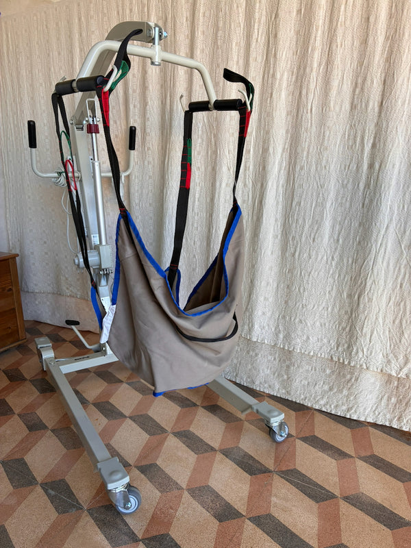 Sollevatore elettrico con imbragatura - portata 150kg