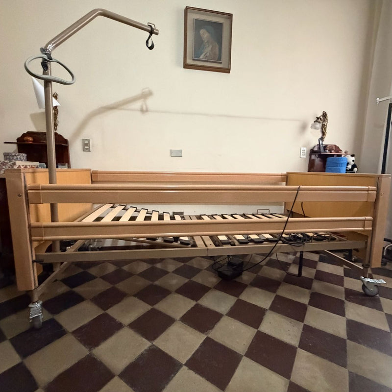 Letto ortopedico elettrico da degenza con sponde e alzamalati