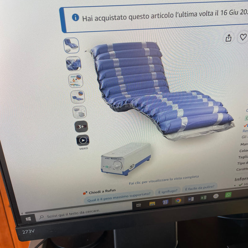 Materasso antidcubito ad aria con comprssore