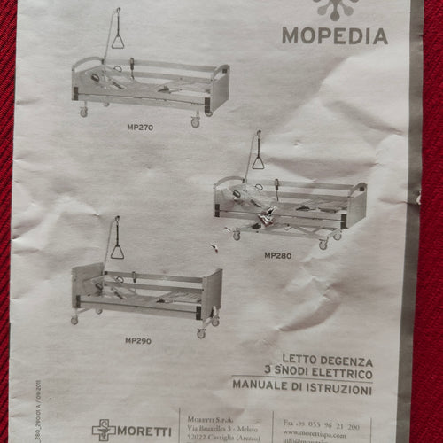 Letto degenza 3 snodi elettrico
