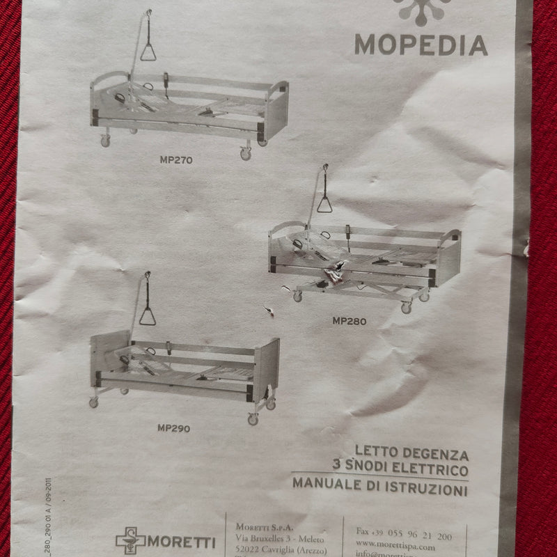 Letto degenza 3 snodi elettrico
