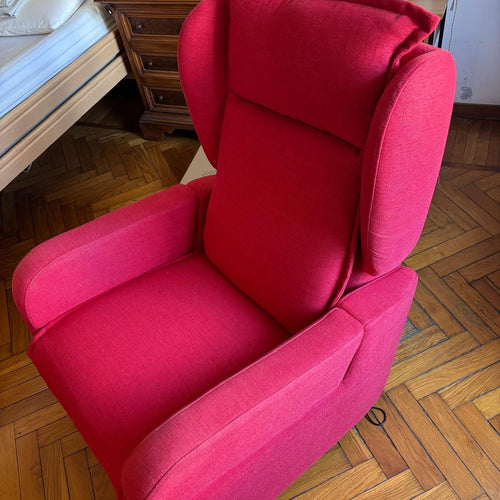 Poltrona Alzapersona Karol 2 Motori Rosso Borgogna + Fattura (Come Nuova - 2025)